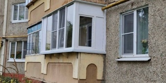 Остекление балкона ПВХ KBE 58 мм