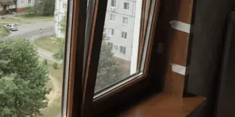 Установка окон KBE/70 ламинация в массе