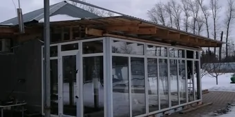 Остекление террасы  ПВХ KBE 58. Гарантия 3 года от завода производителя.