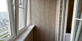 Внутренняя отделка балкона. Панели в ламинации. Балкон 3м