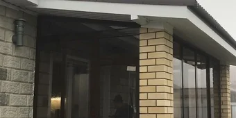 Холодное остекление беседки